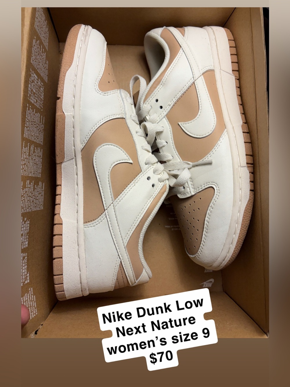 Nike Dunk Low Next Nature — White & Beige Women’s Sneakers